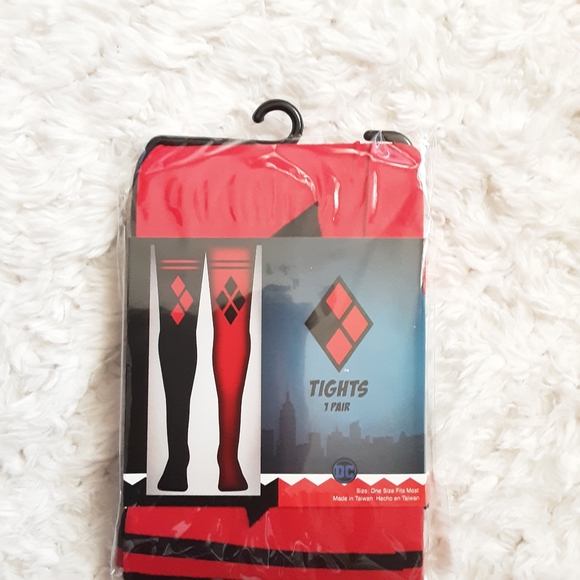 DC Comics Harley Quinn Cosplay Tights NEW - Picture 3 of 4